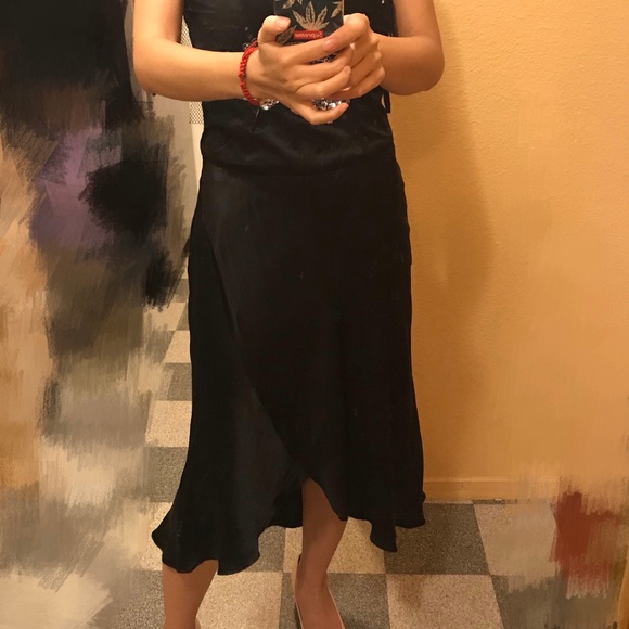 Elegant Silk Prom Dress with boning - Picture 3 of 6